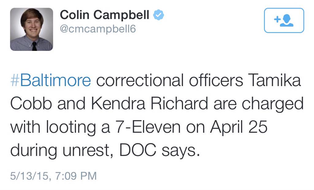 deray's tweet photo. And then there's this. #BaltimoreUprising (via @cmcampbell6) http://t.co/RDahtyw6qJ