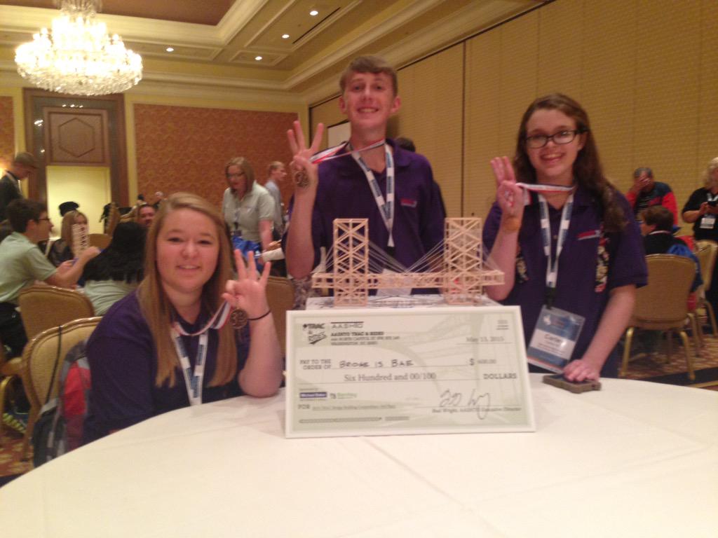 MrsHbailey's tweet photo. 3rd place in the nation and $200 each...NOT BAD!😃 http://t.co/CSs87CS2Yi