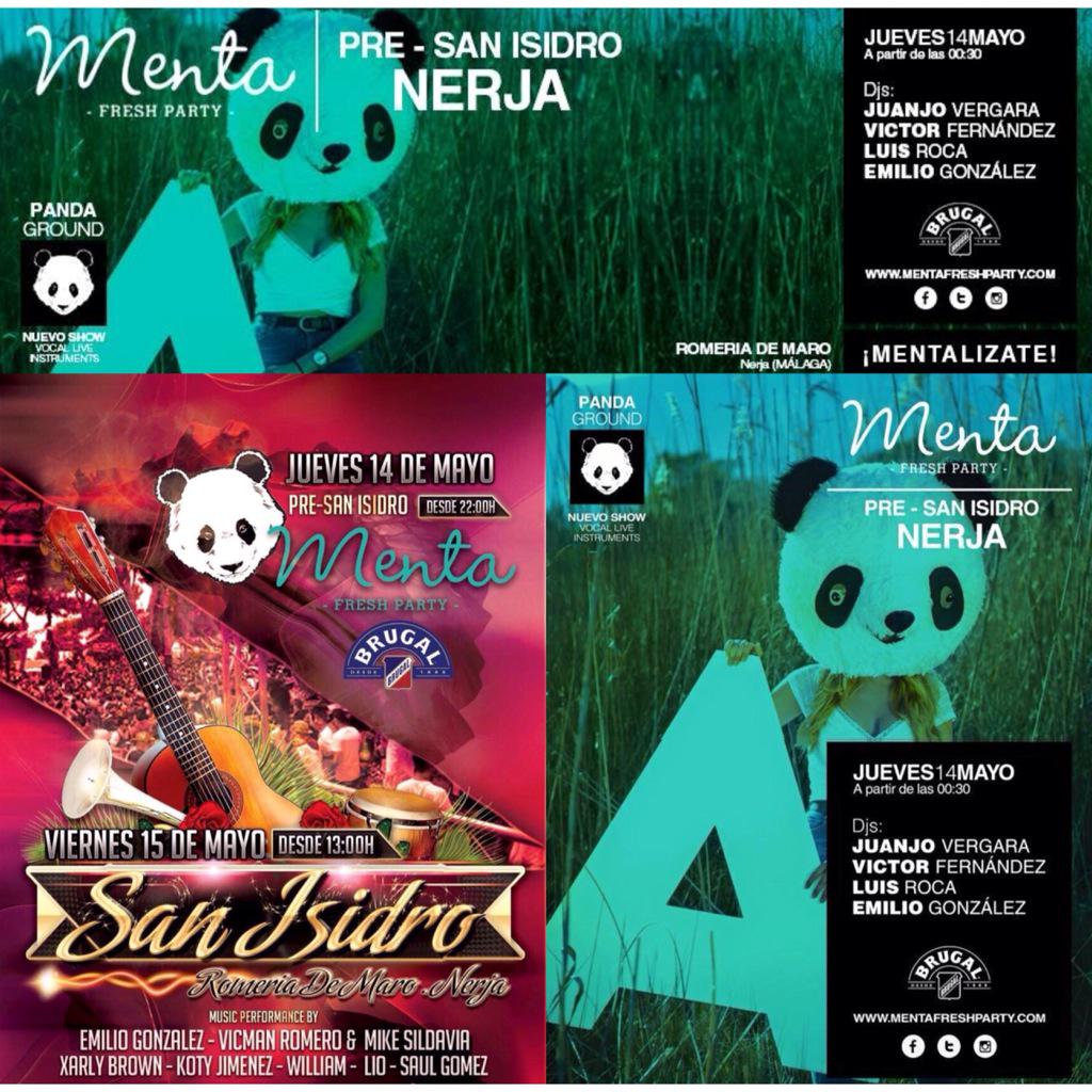 sevennerja's tweet photo. 💃San Isidro Nerja💃
👉Jueves 14 Mayo pre-san isidro con @menta_party desde las 23:00
👉Viernes 15 Mayo desde las 13:00 http://t.co/4Mn7v38Ib0