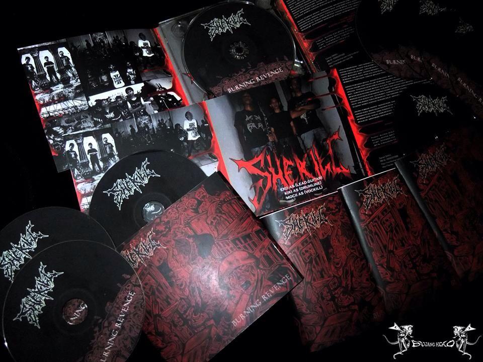 RimaumanMusic's tweet image. Out Now! Palembang death metal SHEKILL 'Burning Revenge' avalaible on CD released by Bujang Head Media 085279441666