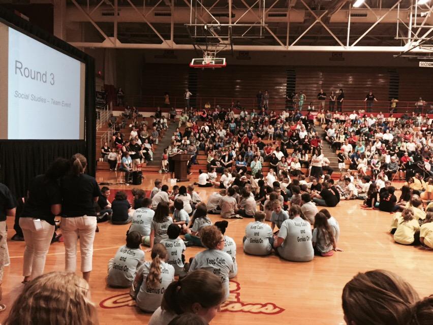 llawrence119's tweet photo. So proud of NES 4th &amp; 5th graders and @kelbel2189 @strosegardner for a great Academic Bowl at JHS! #gccspride http://t.co/p0nvTcFfLz