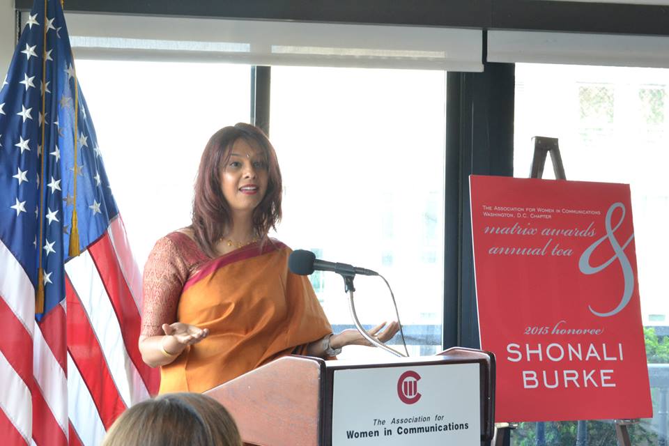 AWCDCChapter's tweet photo. Thrilled to honor @Shonali Burke today as our Matrix Award winner. Thx to everyone who joined us at our Annual Tea! http://t.co/14EO64jR5N