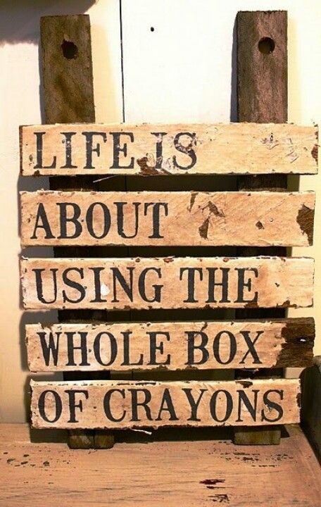 ChandlerArts's tweet photo. "Life is about using the whole box of crayons." http://t.co/Wj88voyjg4