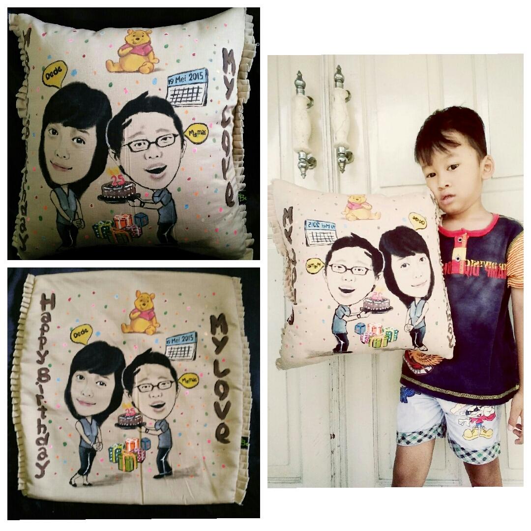 bawellukis's tweet photo. Ni bantal lukis lucu cocok untuk kado, 1000% lukis kuas asli, pin 546FB630, line : bawellukis, IG : bawel_lukis http://t.co/u4SnYMDZaP