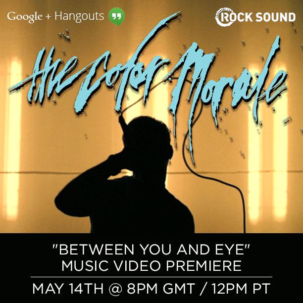 tcmsteve's tweet photo. Join @thecolormorale for a LIVE CHAT + music video premiere of #BetweenYouAndEye on @rocksound at 12p PT tomorrow!! http://t.co/DMzQIZWttO