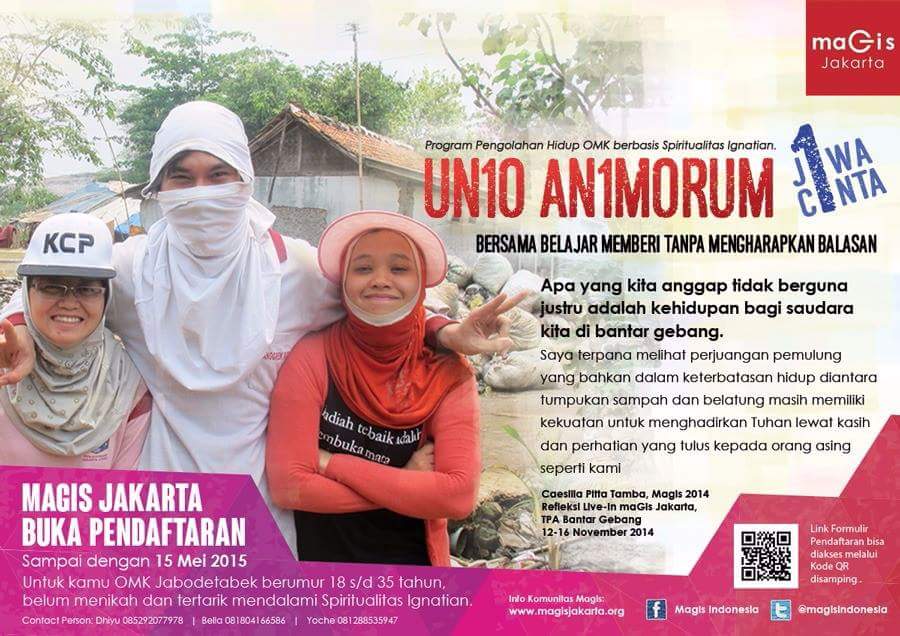 Magis means more. More for your life, more for our world! 
magisjakarta.org/magis/ Be more, be magis! Join us!