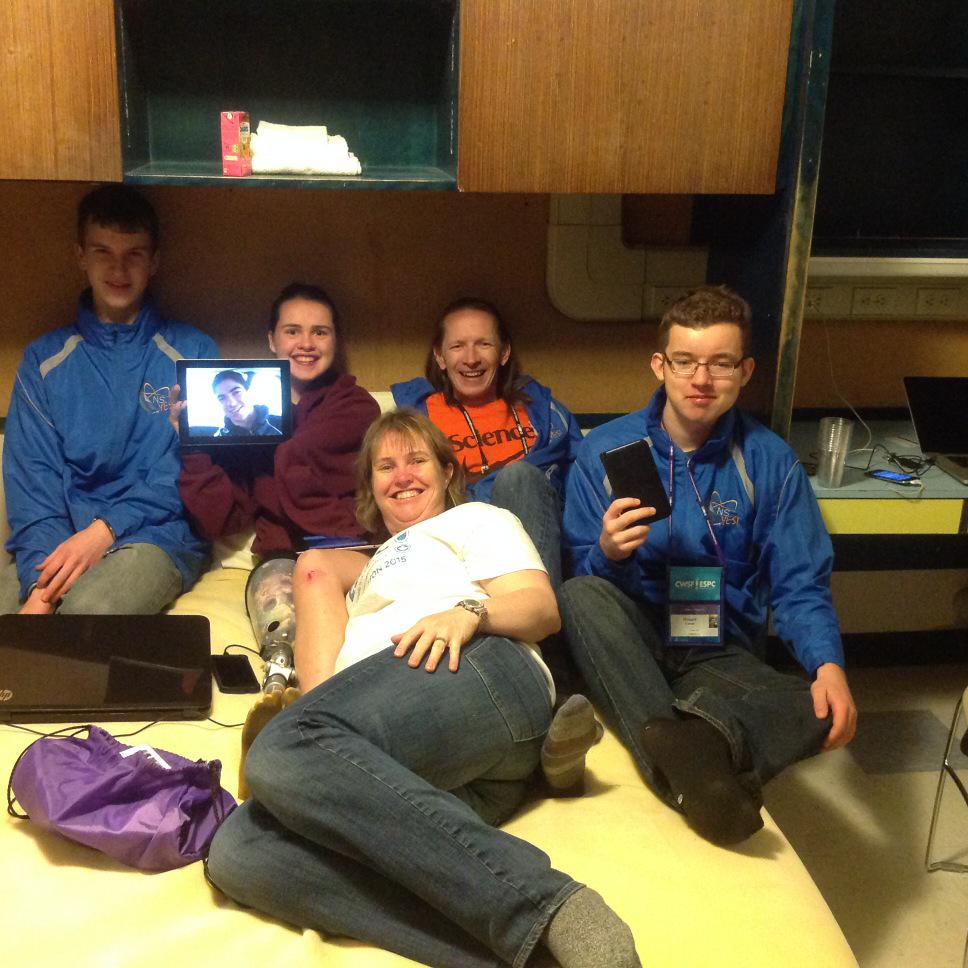 SRSFCoders's tweet photo. The team after a long but fun tour day. http://t.co/1S0mVcwaJW