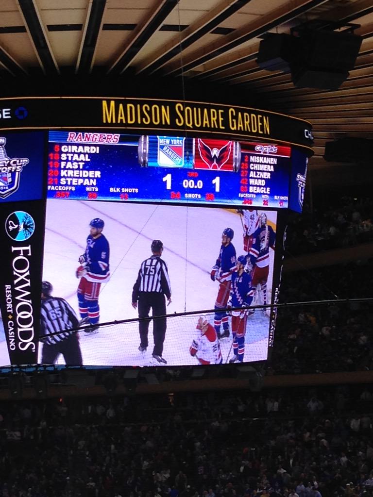 Overtime at msg.   Let's go rangers!