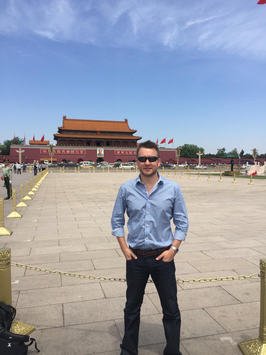 Getting some sightseeing done in between meetings in Beijing