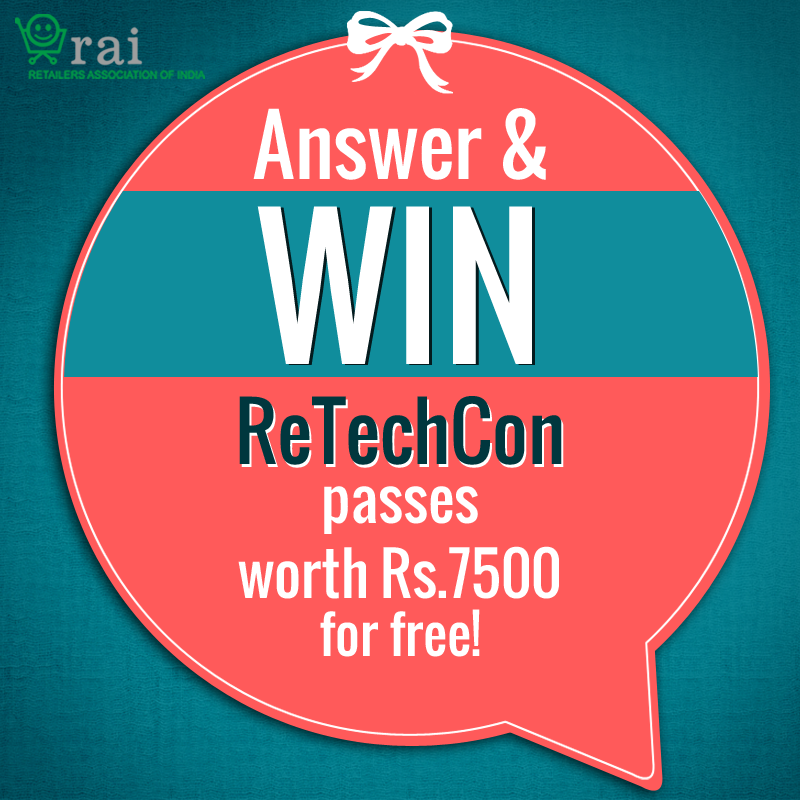 rai_india's tweet image. Get ready to answer 5 #retail questions &amp;amp; win #ReTechCon 2015 passes for free! Check T&amp;amp;C here: bit.ly/AnswerandWinTnC