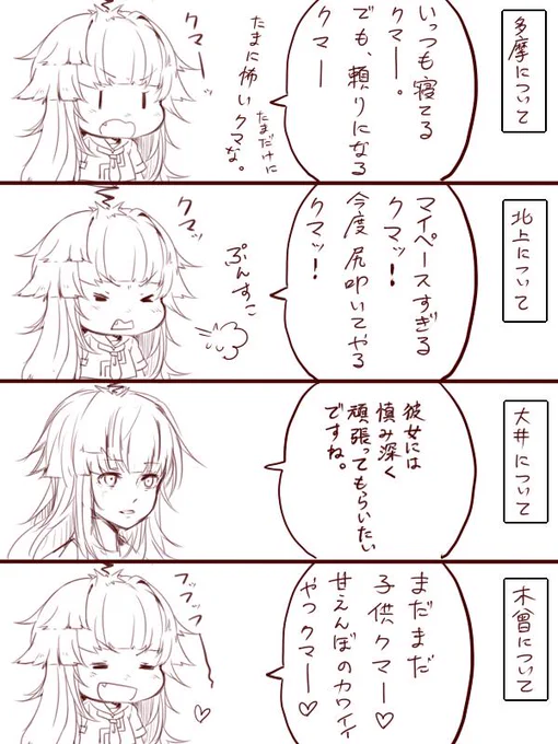 姉妹について、球磨さんにインタビューしました。 