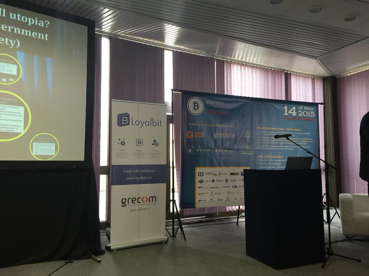 Loyalbit's tweet photo. @Loyalbit at the Prague #bitcoin conference. #bitcoinconfEU http://t.co/bwkrfa9m5O