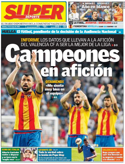 superdeporte_es's tweet photo. Nuestra #portada de hoy jueves 14 de mayo http://t.co/UvRDzx68GN