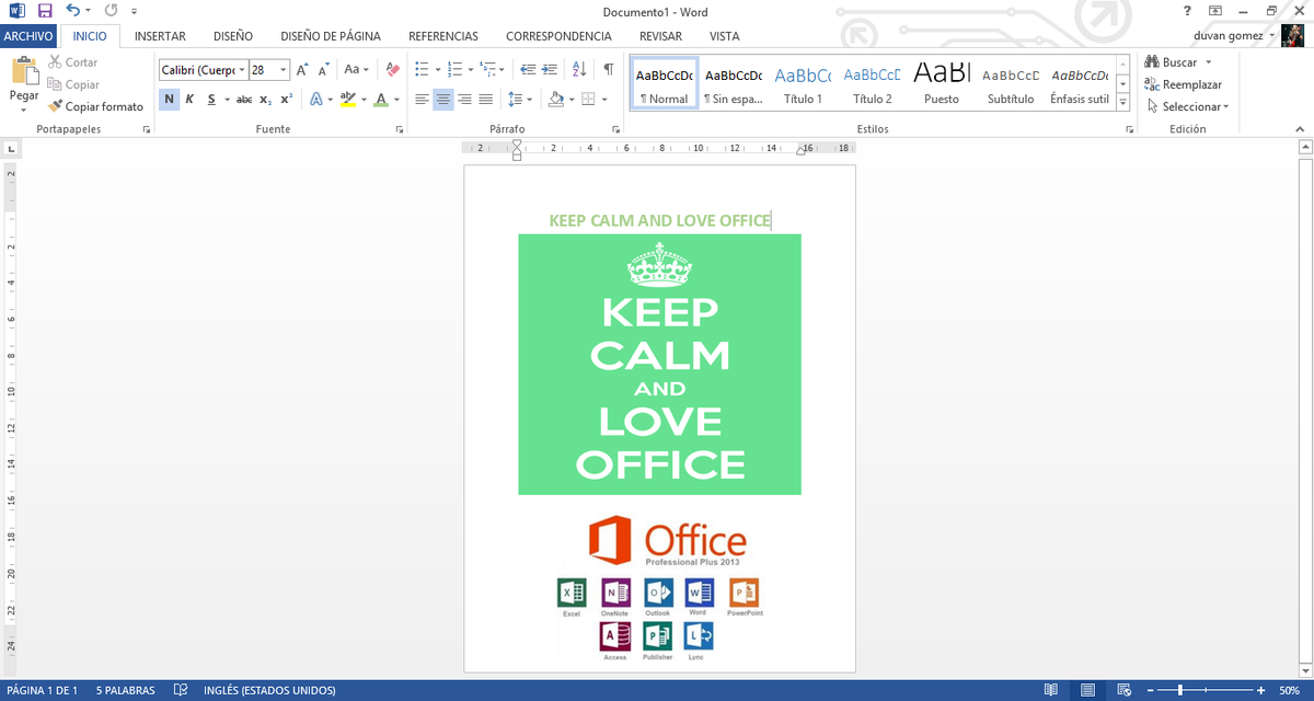DuvanGomezS's tweet photo. #keepcalmandoffice http://t.co/AgUewEcHAa