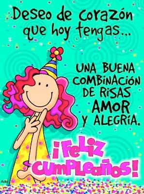 Happy Birthday!!!      por muchos años más de vida greeting from Perú, kisses  