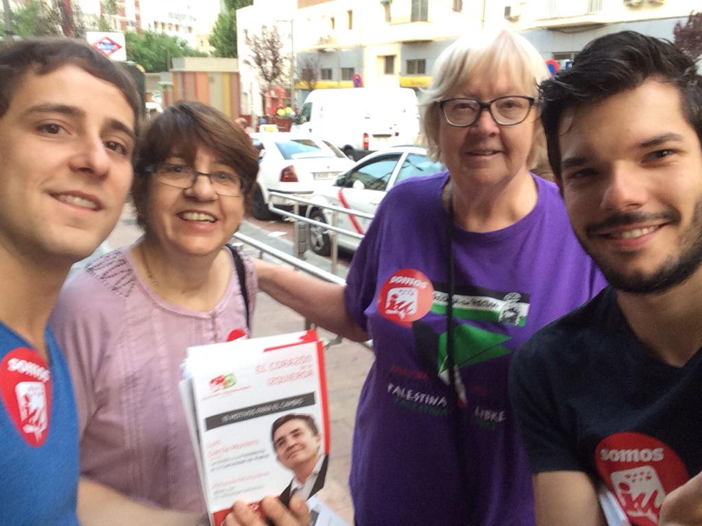 #ElCorazónDeLaIzquierda En Avenida de América ahora mismo. En todos los barrios <a href="/IUChamartin/">IU Chamartín</a> e <a href="/IUjdsalamanca/">IU Dto. Salamanca</a>