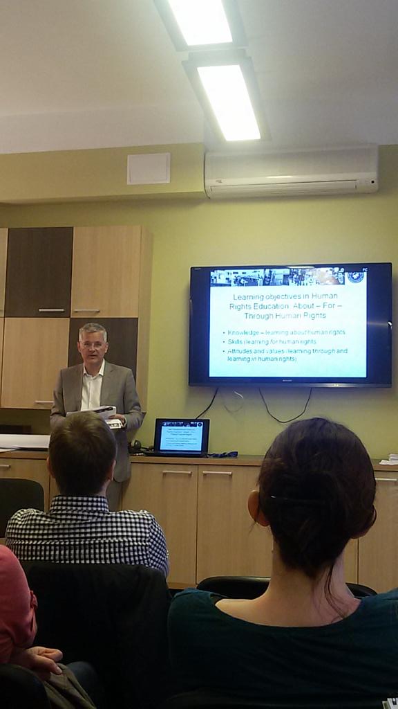 Human rights education at European Platform of Youth Centres.
