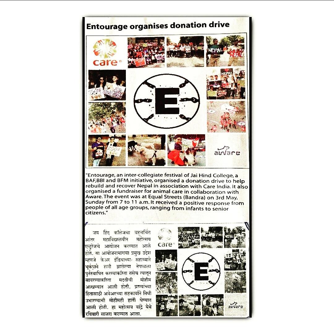 jhcentourage's tweet photo. Our first Pre event featured in The Free Press Journal and The Mumbai Lakshdeep. http://t.co/s36NvkSXty