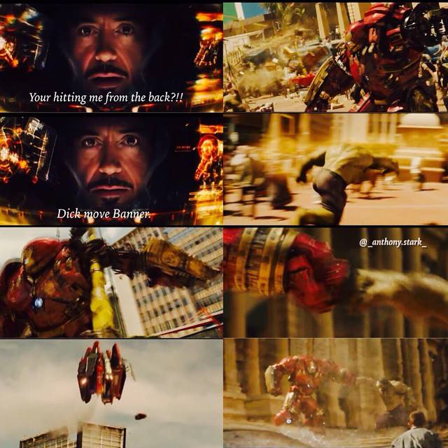 UltronIsHere's tweet image. Best fight scene ever! #AgeofUltron #Hulkbuster #IronMan
