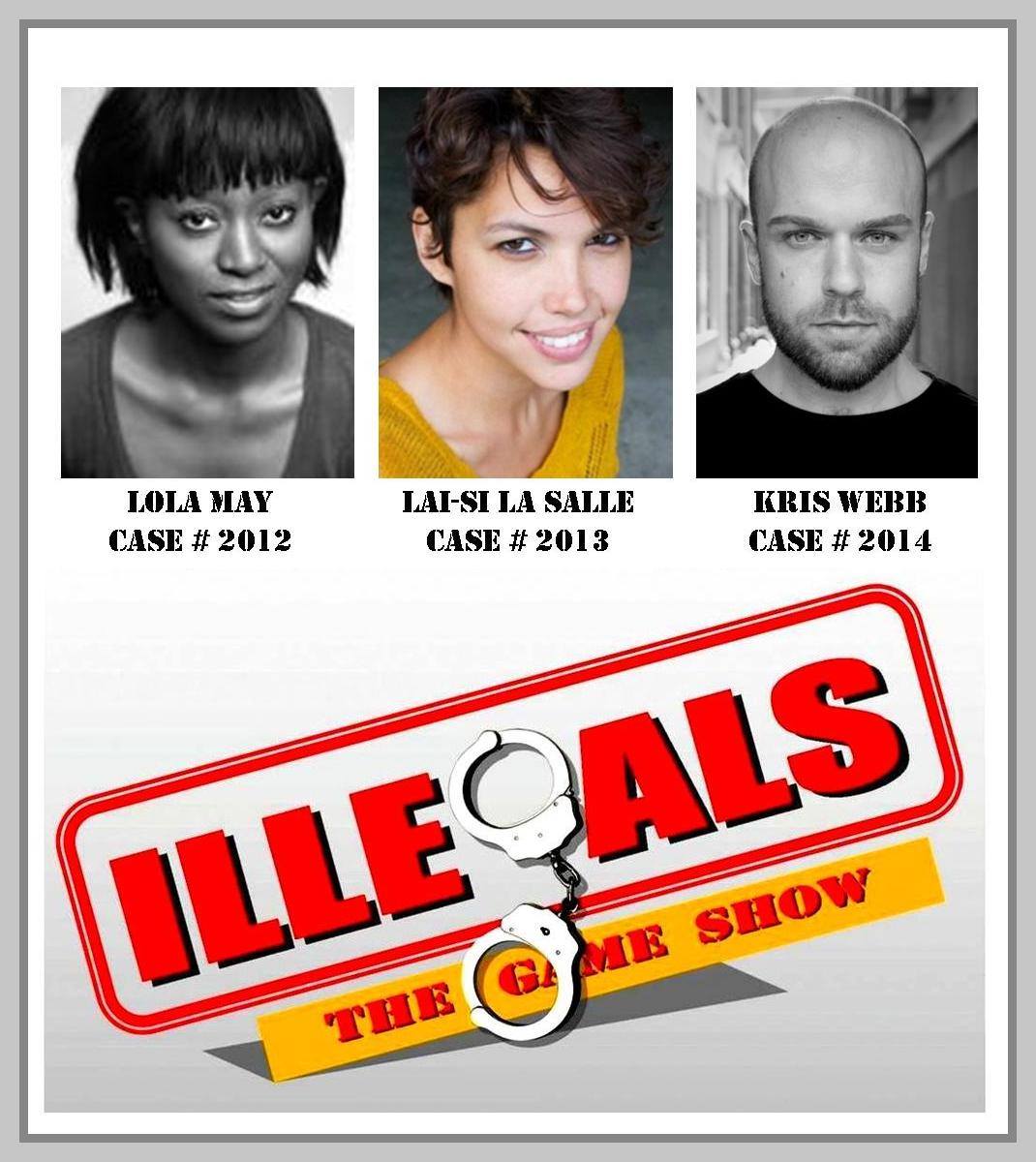 DTCprod's tweet photo. Introducing our three illegals! Who will you vote for at #IllegalsTheGameShow? #YOUdecide #threecontestants #CastWeek http://t.co/bBJBr22wRo