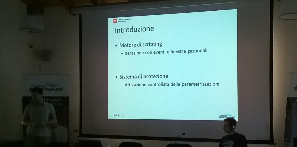 segovoni's tweet photo. @wittopi and @alezucco on stage for a course on Application Development Kit #ADK of our great #ERP #ERP2 http://t.co/0UfVEJqTc8