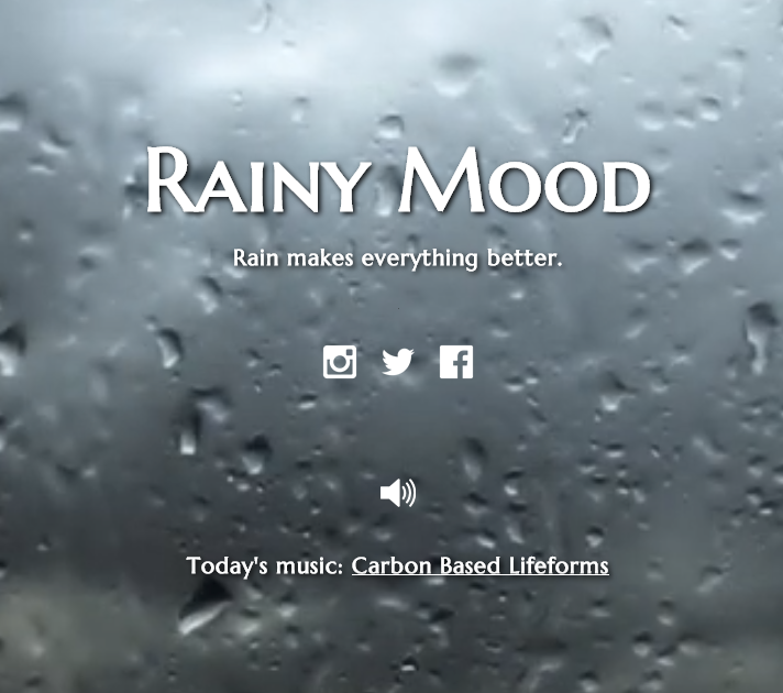 Rainy Mood - Rain Makes Everything Better : bit.ly/1G9aSBW  Ambient rain sounds.