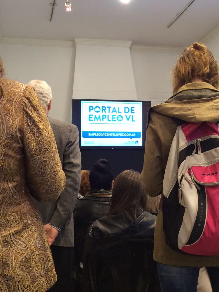 crito02's tweet photo. #lanzamiento #portal #empleo #vicentelopez @ComunidadVL @VivamosVL @ESETLA @jorgemacri http://t.co/drNW9U66fz