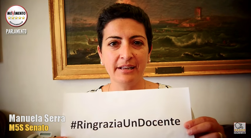 M5S_Senato's tweet photo. Settimana dell’insegnante, anche il MoVimento 5 Stelle #Ringraziaundocente. VIDEO: https://t.co/CF69qdnuik http://t.co/mZaoIwqVIr