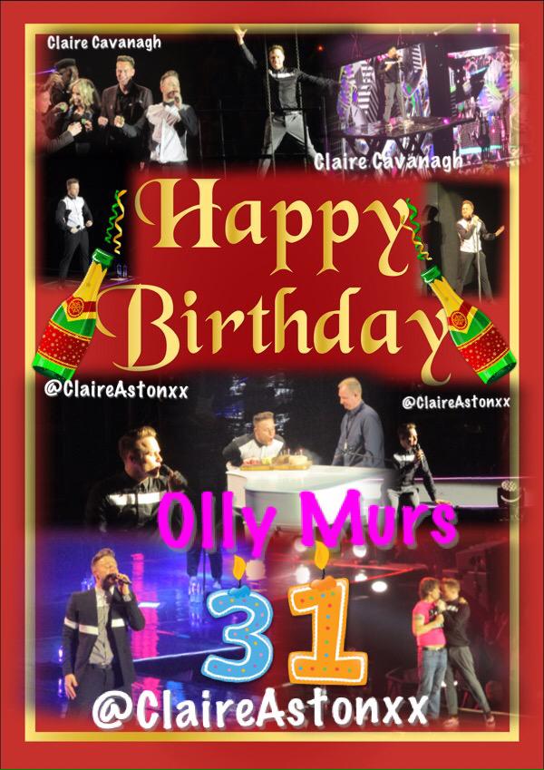 Happy 31st Birthday Olly Murs ,hope you can see your edit I took all the photos 