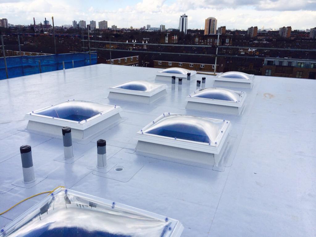 SW_Roofing_UK's tweet photo. 300m2 Sarnafil self adhered on a little project in lavender Hill. http://t.co/Mz1FANkFBo