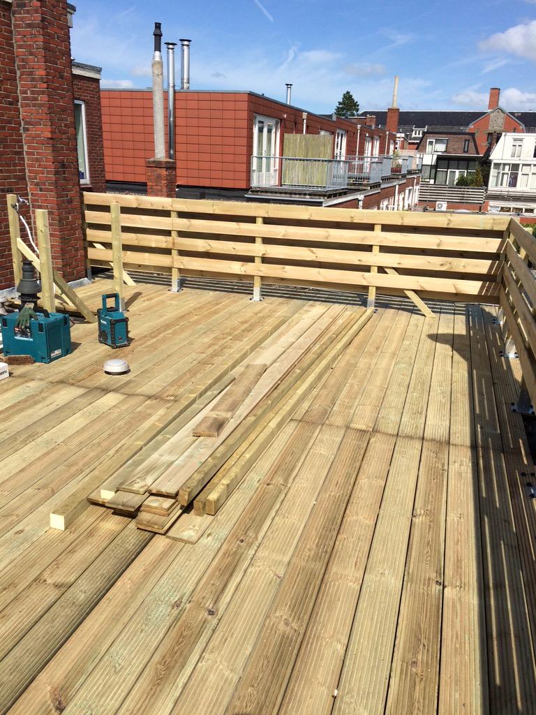 Clementsdaktech's tweet image. Dakterras is bijna klaar