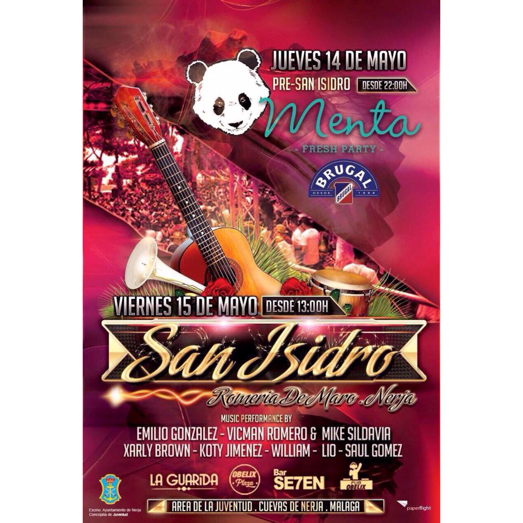 sevennerja's tweet photo. Esta noche empieza San Isidro en Nerja con @MENTA_PARTY en la pre-fiesta!!!! 💃🐼💃🐼💃🐼💃🐼💃🐼💃 http://t.co/d1pHy2cSSU