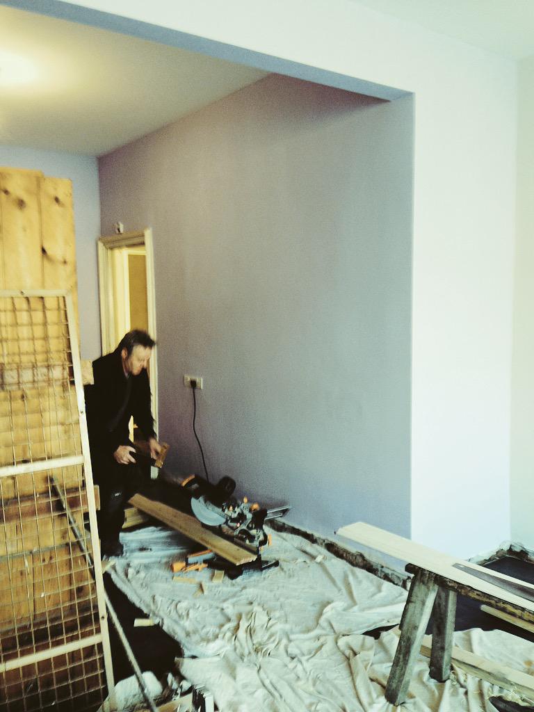 Stage 2 Well under way! OllieB purple #Saltburnbythesea