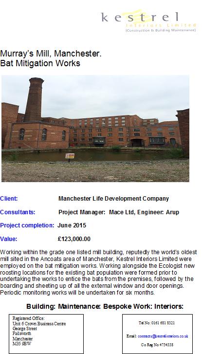 Works are nearing completion on the #batconservation scheme.