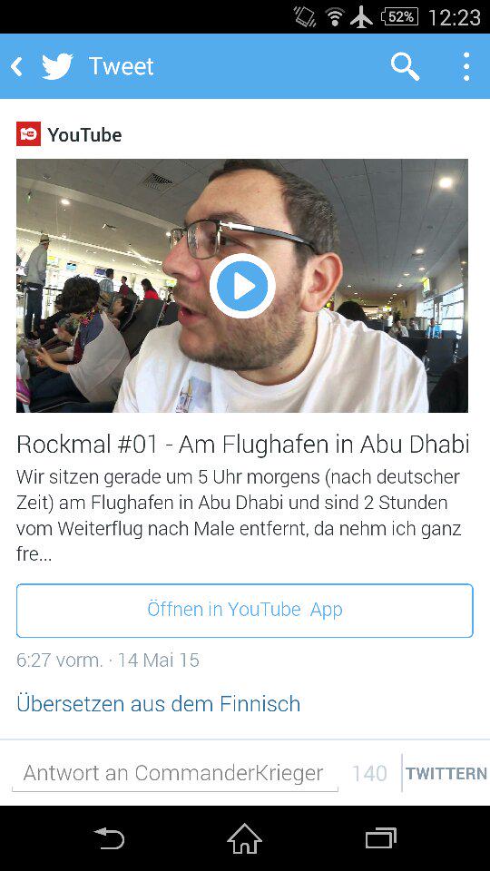Duziii_'s tweet photo. @CmdKrieger #Rockmal Ich wusste gar nicht, dass Du die finnische Sprache beherrscht :D http://t.co/KpwrqeDyAU