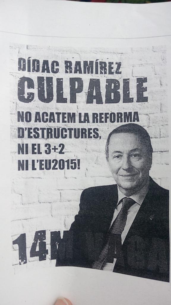 La reforma eductiva l'ha de protagonitzar l'alumnat, no les empreses  #vaga14M