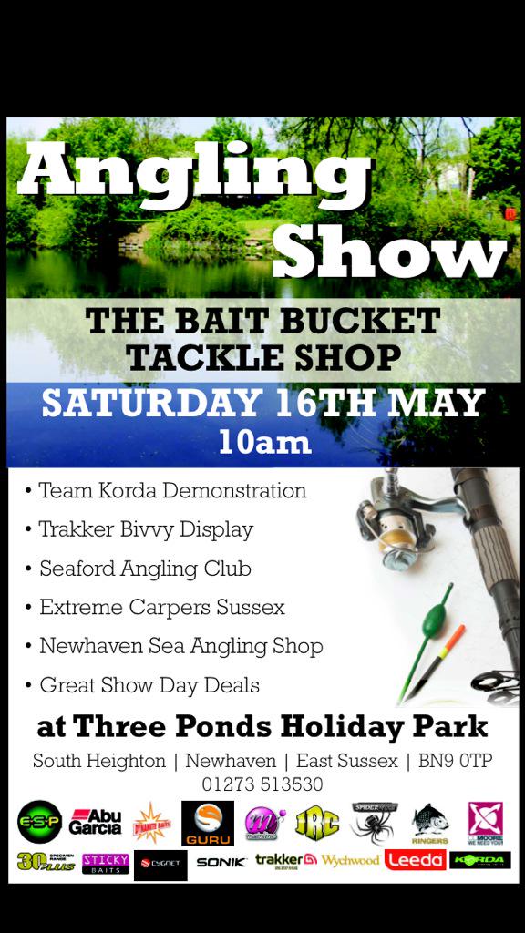 TeamBaitBucket's tweet photo. BAIT BUCKET ANGLING SHOW THIS SATURDAY, DONT FORGET!!! @KordaOfficial @Trakker_Carp @4SeasonCarpCup http://t.co/uoFu33d56z