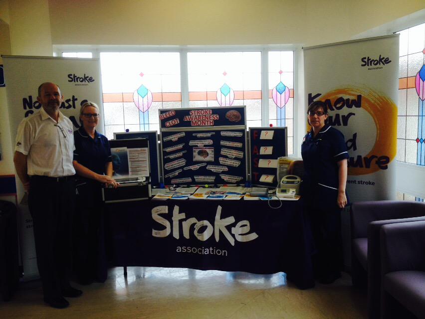 <a href="/WWLNHS/">WWL NHS</a> promoting Stroke Awareness Month at WWL #stroke
