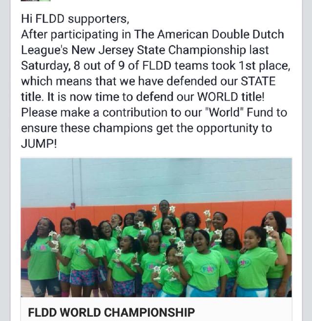 YayaFLDD's tweet photo. http://t.co/iW2WNFVWCa
Help Support #fldd in the World Championship June 11th,12th,and 13th at City College✨💯💪🏼 http://t.co/PDGDY6e45m