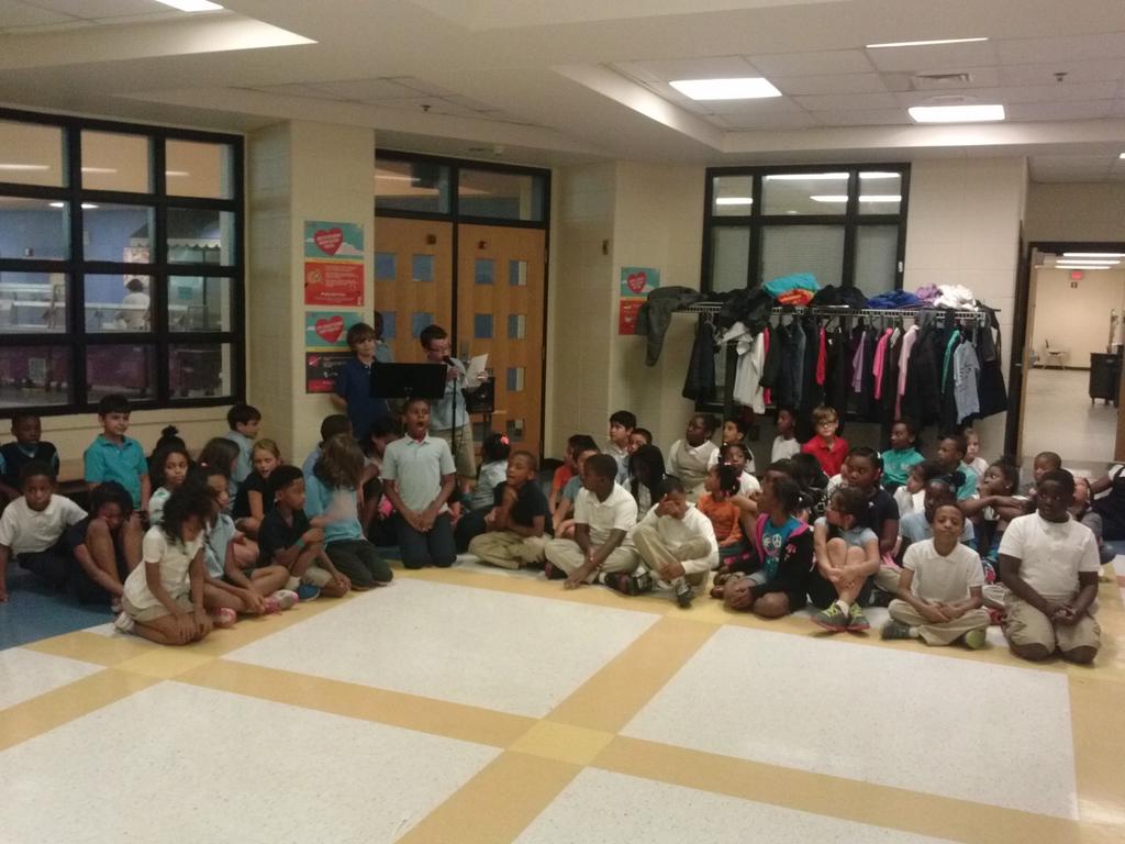 McAvoyMusic's tweet photo. 3rd grade preparing the opening of today's PBL. See you at 9 o'clock in the Rotunda @DunwoodySprings http://t.co/96A4LI1Lu9
