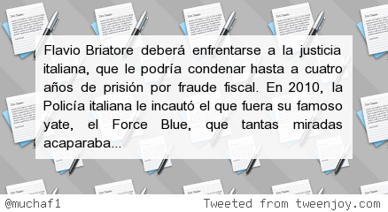 muchaF1's tweet image. #F1 Briatore se enfrenta a cuatro años de prisión j.mp/1A25jV4