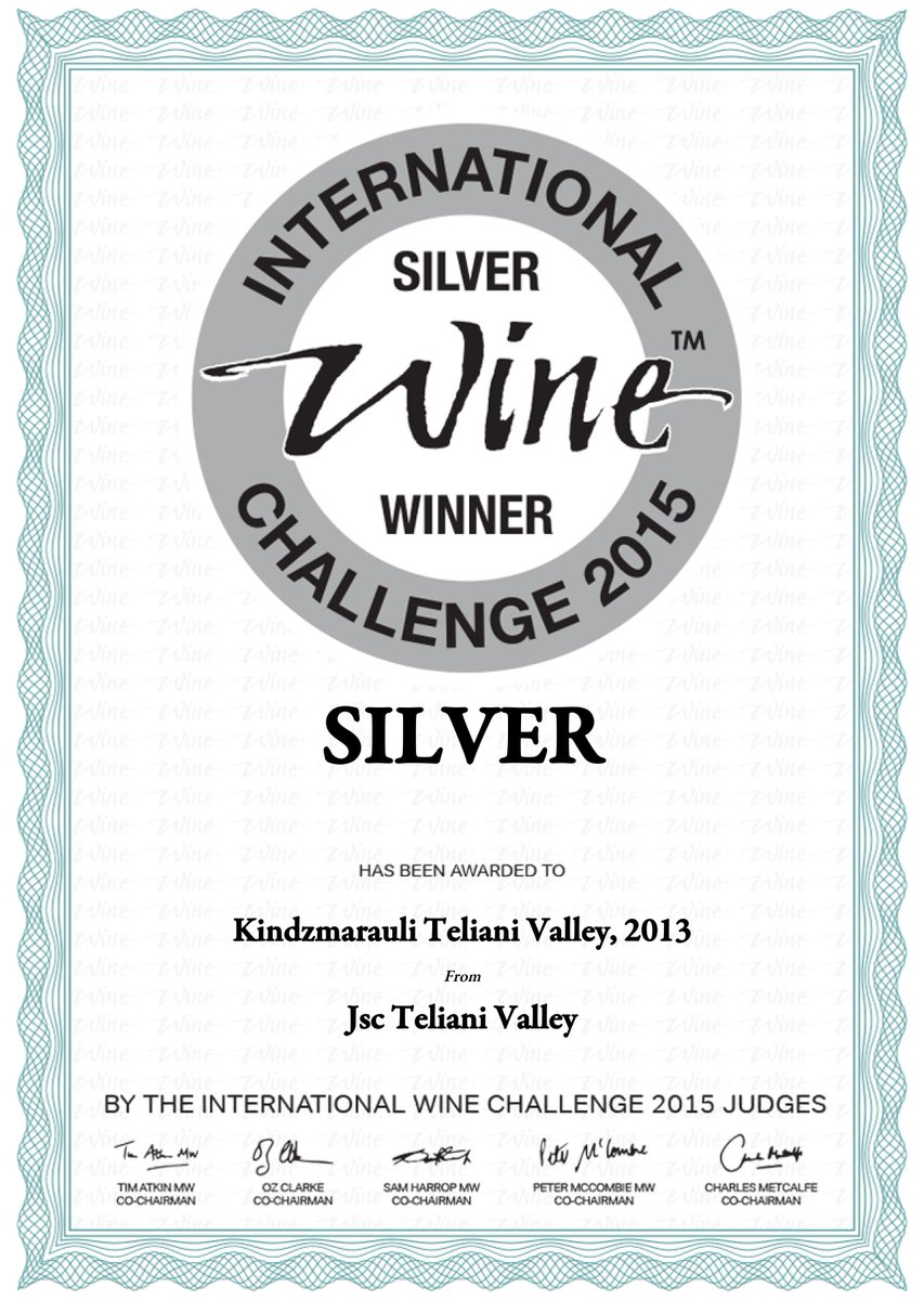 TelianiValley1's tweet photo. Teliani Valley 4 wines have been awarded with silver and bronze medals at an annual #IWC2015 . #GeorgianWinery http://t.co/rohAO6nFka