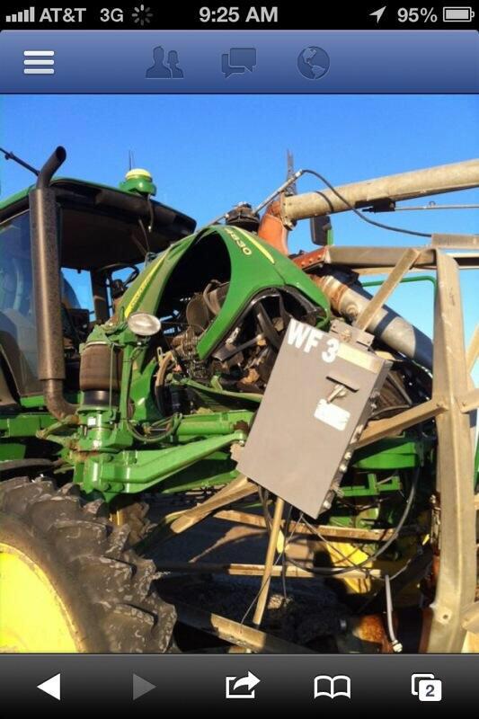 McCloyMike's tweet photo. @Hskrvsn  it could be worse.  Supposedly the guy was texting 😬. #autosteer http://t.co/XhXDFSM0JS