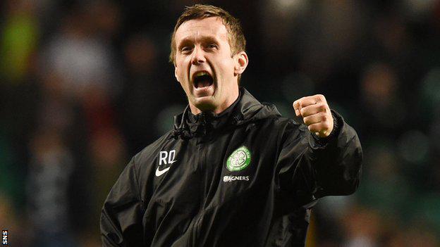 BBCSport's tweet photo. It's a league &amp; League cup double for Ronny Deila...

#Celtic win the #ScottishPremiership
http://t.co/g89eAMAP4y http://t.co/ynLEypRAwl