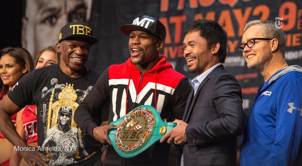 What are Manny Pacquiao and Floyd Mayweather Jr. actually fighting for? These things: nyti.ms/1DJaeVx