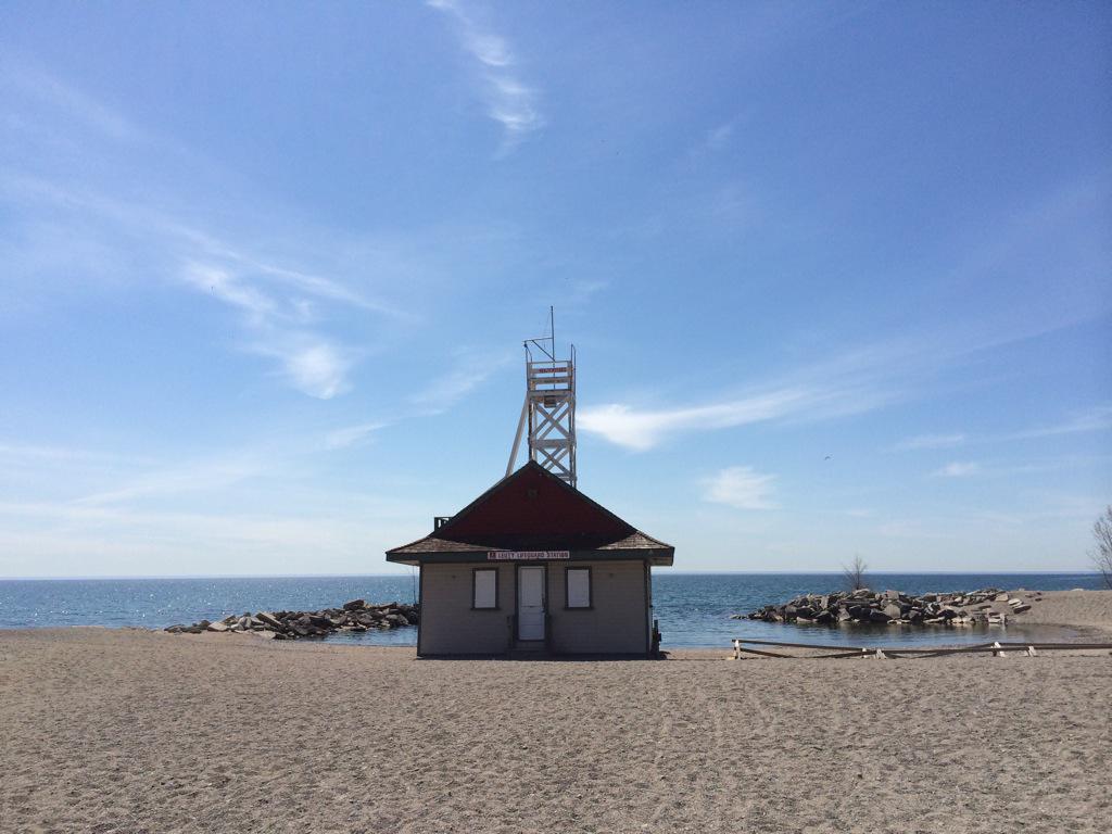 Exploring the beaches of Lake Ontario. What a beautiful place to live. #Toronto