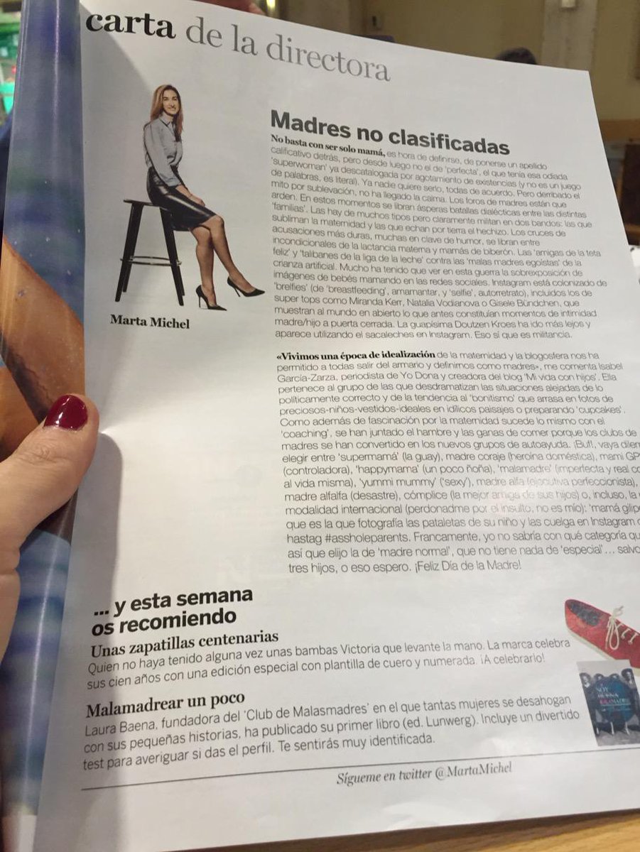 malasmadres's tweet photo. POR FIN la tengo. GRACIAS a @MartaMichel por recomendar hoy en @yo_dona el libro del club #soymalamadre http://t.co/ROGTPLb0FX