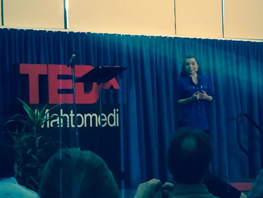 CenturyPres's tweet photo. Eva McCormack asks "Why not" and urges us to "take the shot"  #txm2015 #CenturyCollege http://t.co/voUKmoBUCc