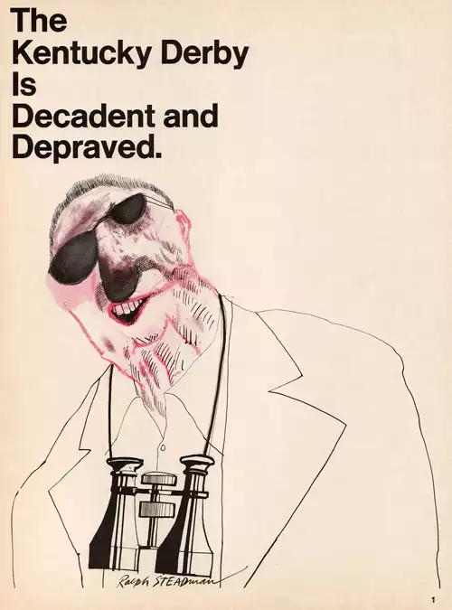 NewBloodPod's tweet image. #DerbyDay Celebrating the best piece of sports journalism and collaboration ever. #Gonzo #RIPHST @SteadmanArt