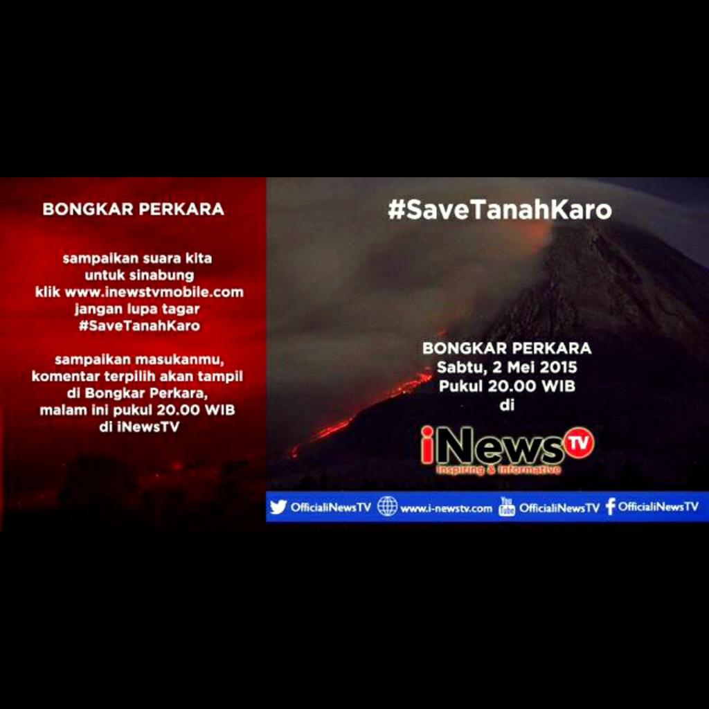 Sinabung_V's tweet photo. Sampaikan suaramu untuk warga di sekitar #Sinabung
Login di http://t.co/COFUYZoAD1 
SHARE  
dgn hastag #SaveTanahKaro http://t.co/P305Vd3xWb